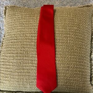 Elegant Red Silk Men's Tie